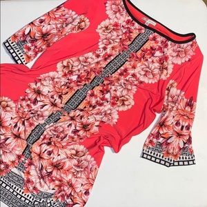 Knee length, tropical dress size 14W